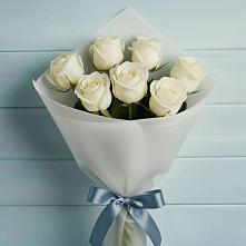 Букет 7 Белых роз Эдлесс Лав #REPLACE_PRED# Упорово