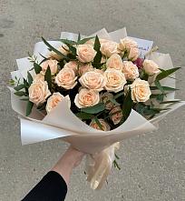 Букет Кремовые розы Латте в Упорово