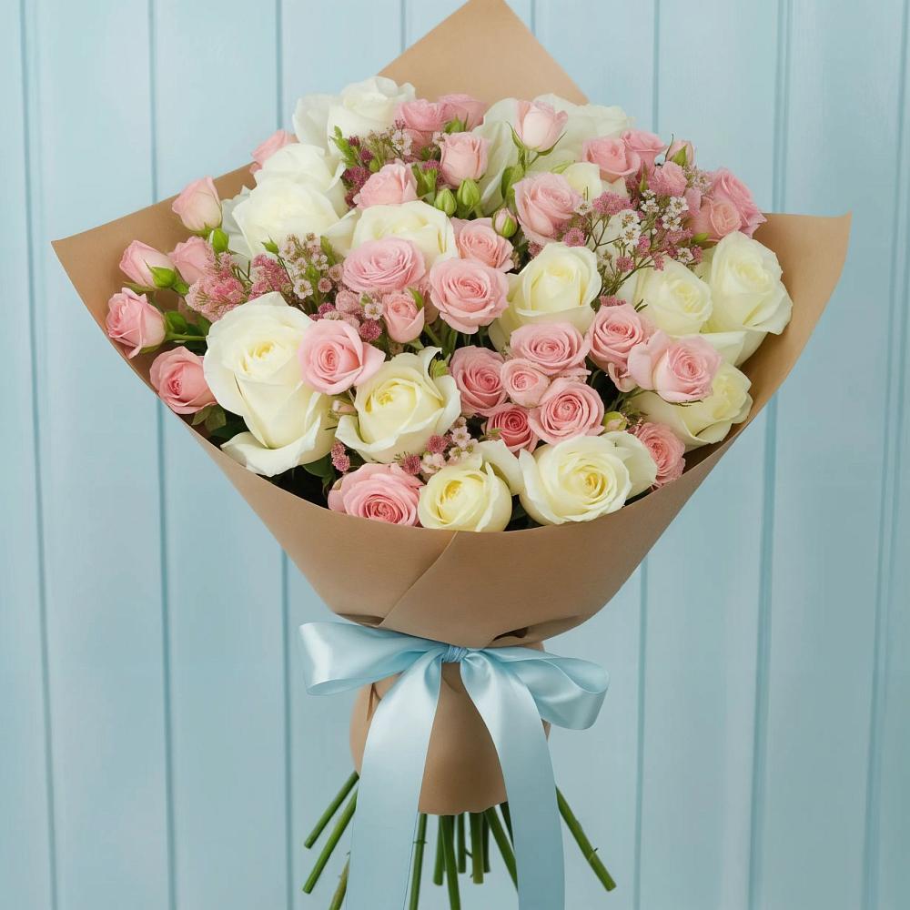 Букет цветов из: Розы в Упорово