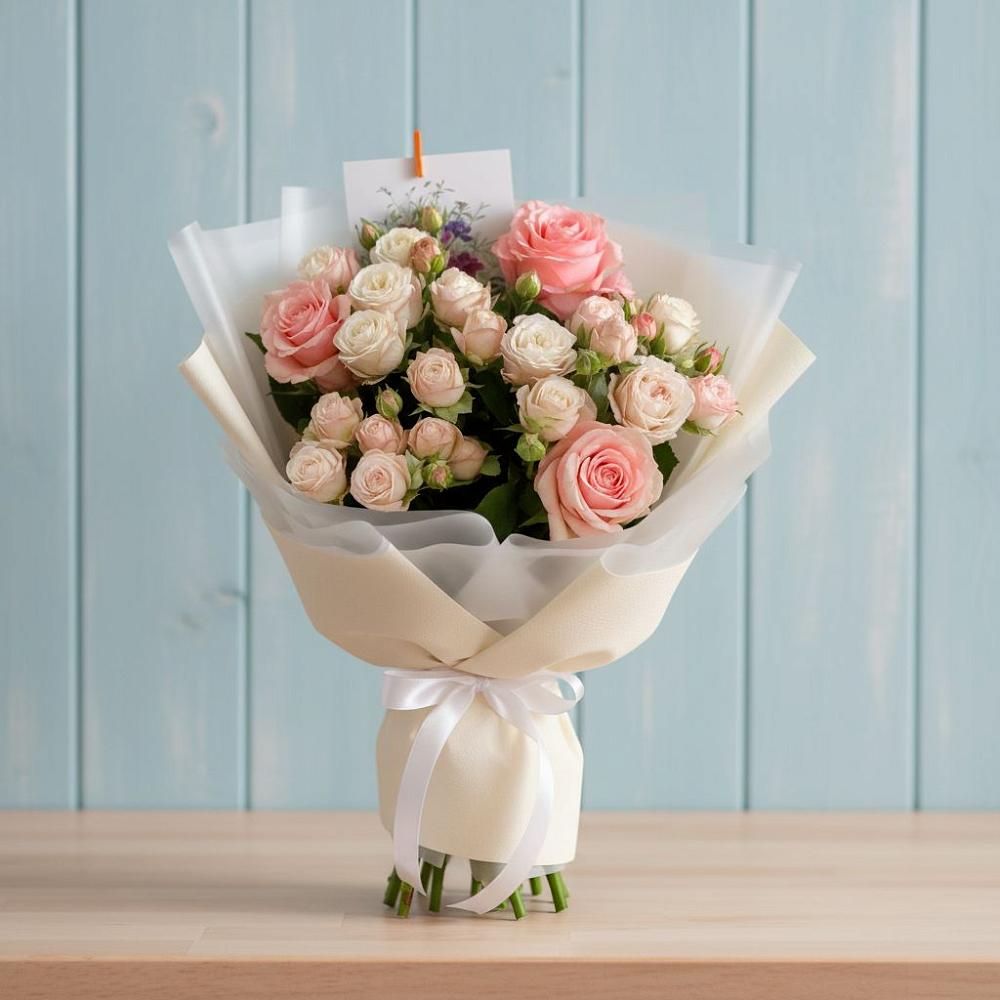 Букет цветов из: Розы в Упорово