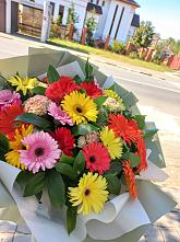 Букет цветов из:  Герберы #REPLACE_PRED# Упорово