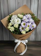 Букет цветов из:  Хризантемы и Розы в Упорово