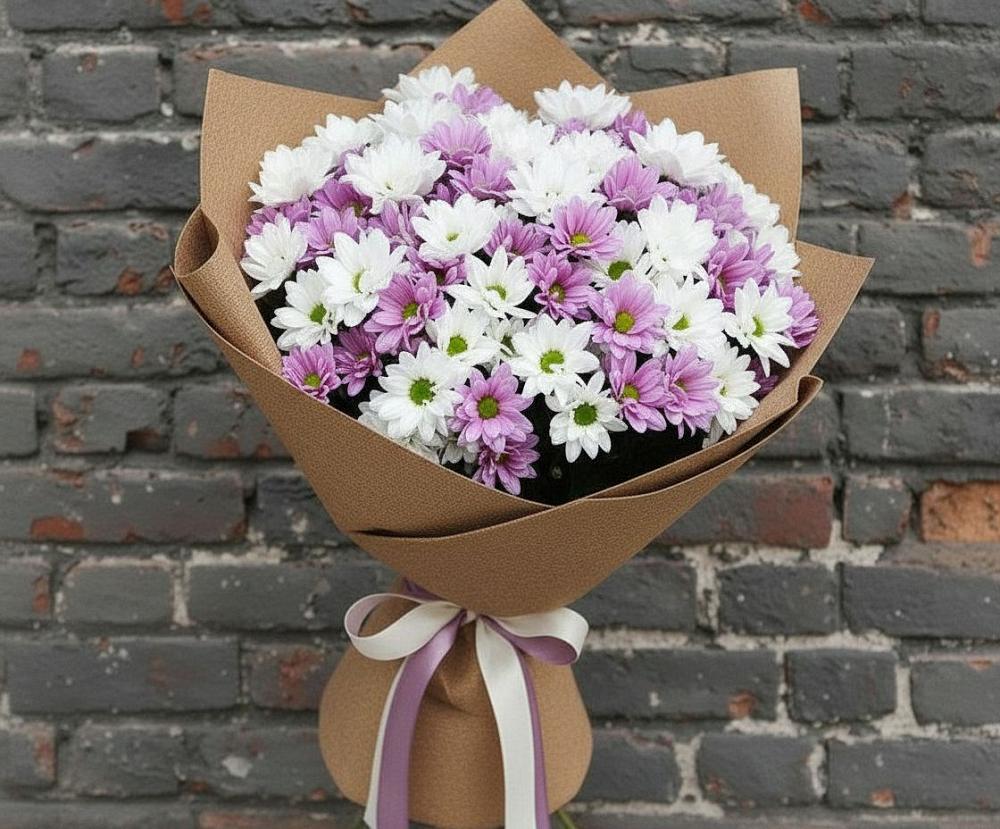 Букет цветов из: Хризантемы в Упорово