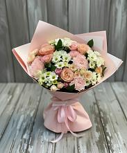 Букет цветов из:  Гвоздики, Розы и Хризантемы в Упорово