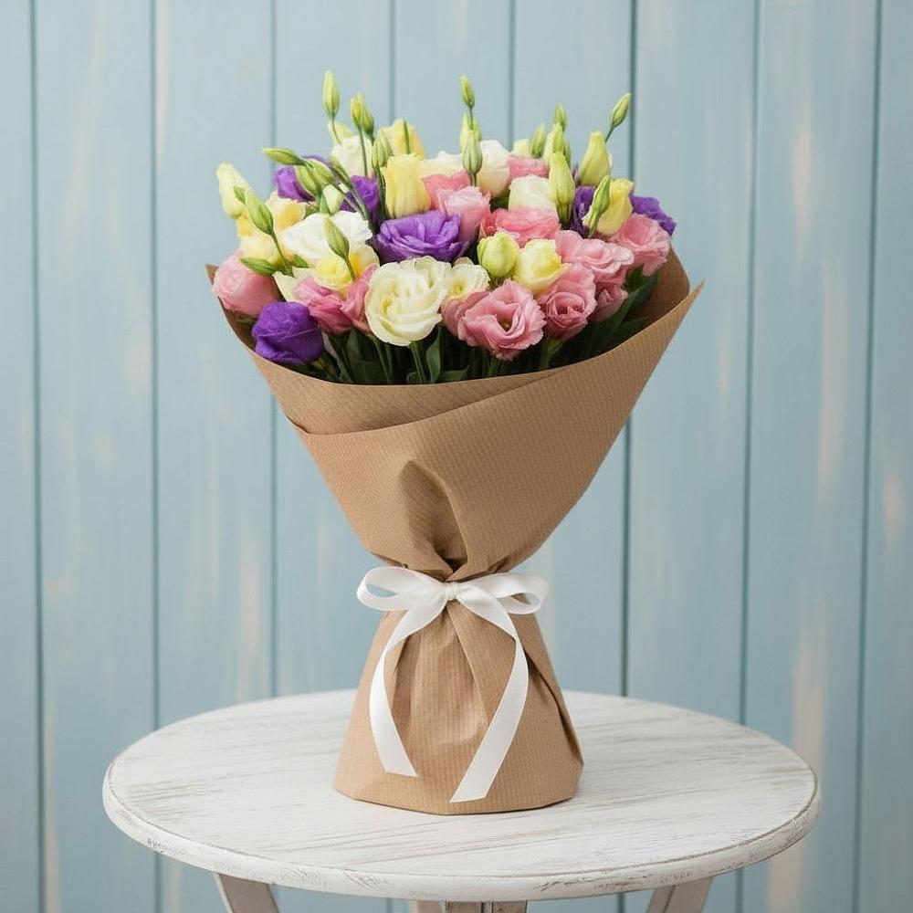 Букет цветов из: Лизиантусы в Упорово