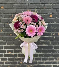 Букет цветов из:  Герберы и Хризантемы в Упорово