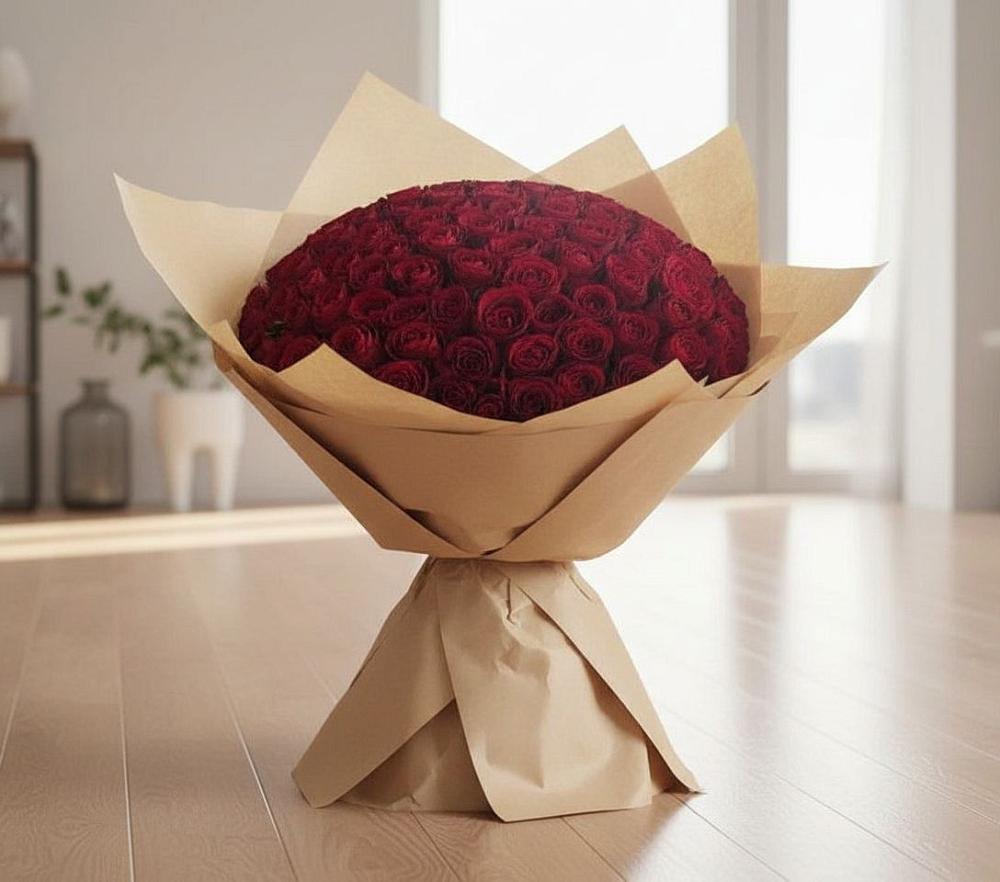 Букет 101 Красная роза в Упорово