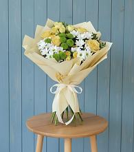 Букет цветов из:  Хризантемы и Розы #REPLACE_PRED# Упорово