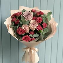 Букет цветов из:  Гвоздики и Розы в Упорово