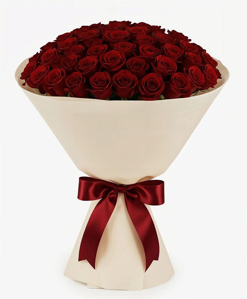 Букет 101 Бордовая роза Блэк Бакарра в Упорово