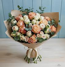 Букет цветов из:  Альстромерии и Розы в Упорово