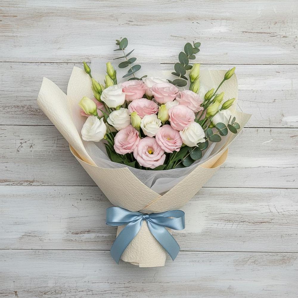 Букет цветов из: Лизиантусы в Упорово